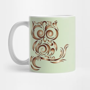 Owl Gold Tribal Mug